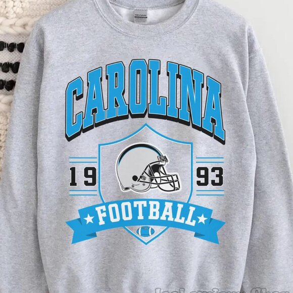 Carolina Panthers Est 1993 Sweatshirt Carolina Panthers Football Shirt Sweater - Picture 2 of 3